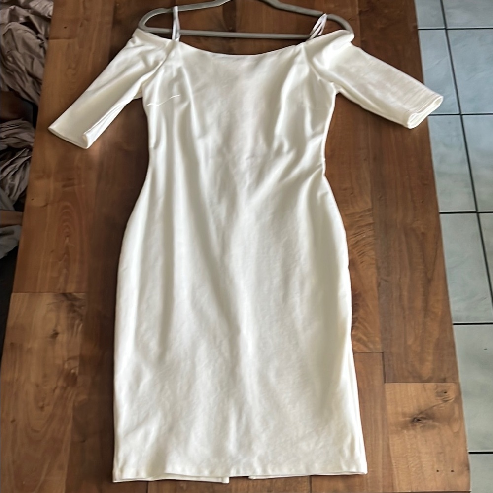 Elegant White Off-Shoulder Dress